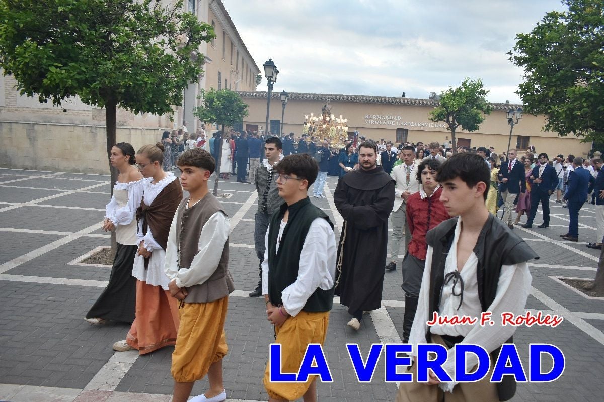 Imágenes del traslado de la Virgen de las Maravillas para abrir el Año Jubilar en Cehegín