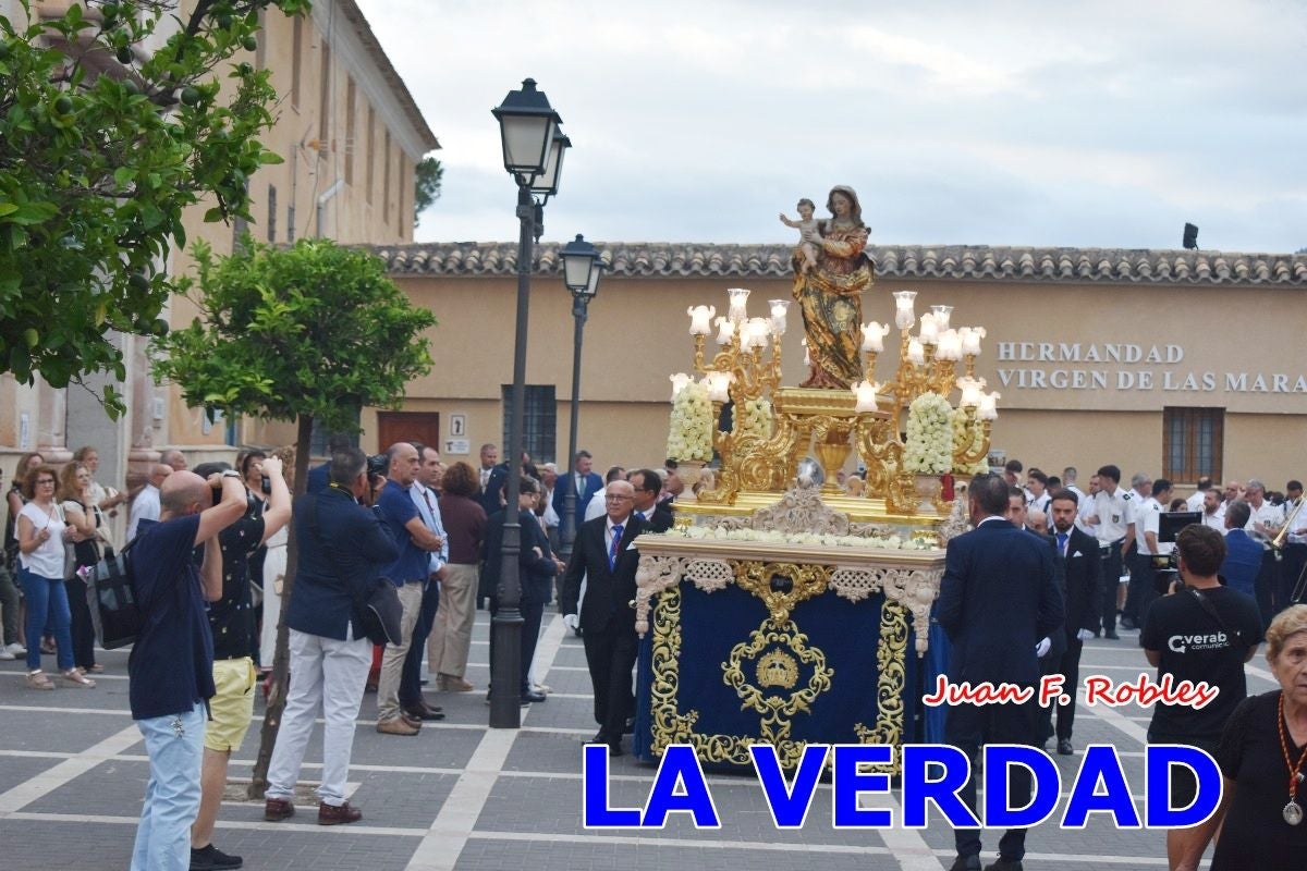 Imágenes del traslado de la Virgen de las Maravillas para abrir el Año Jubilar en Cehegín
