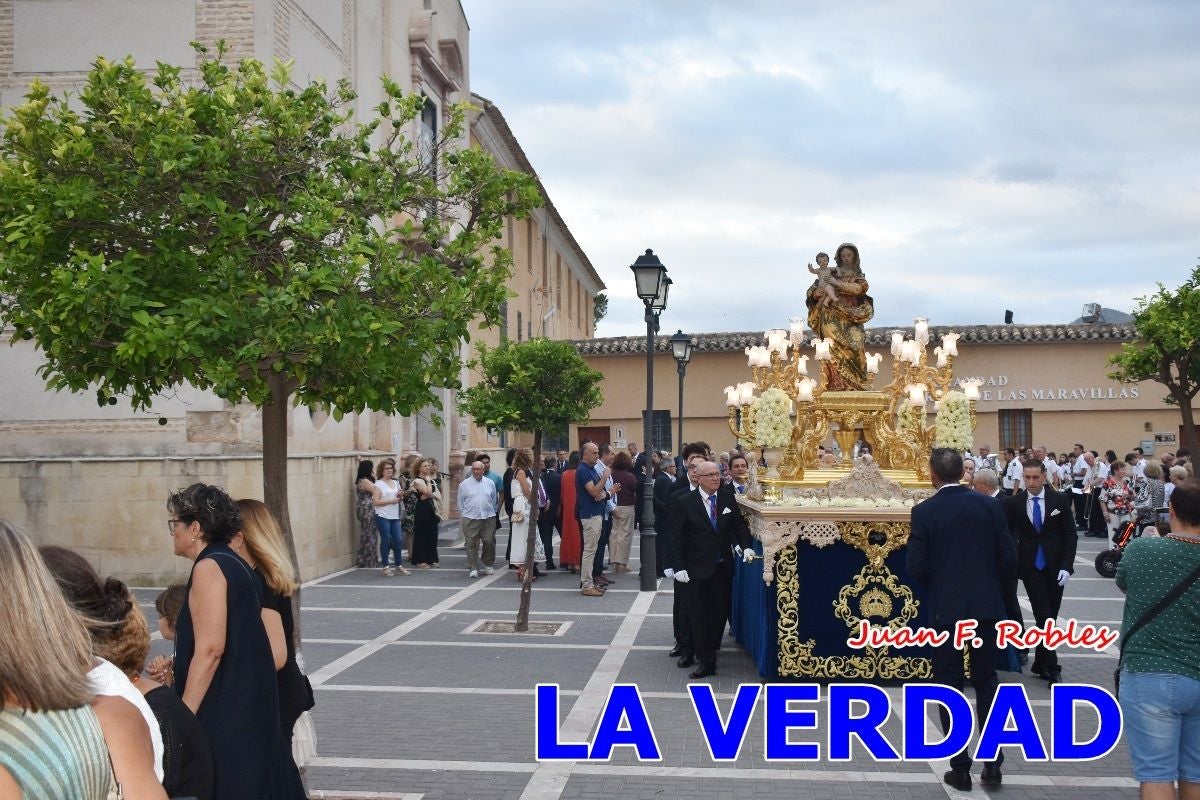 Imágenes del traslado de la Virgen de las Maravillas para abrir el Año Jubilar en Cehegín