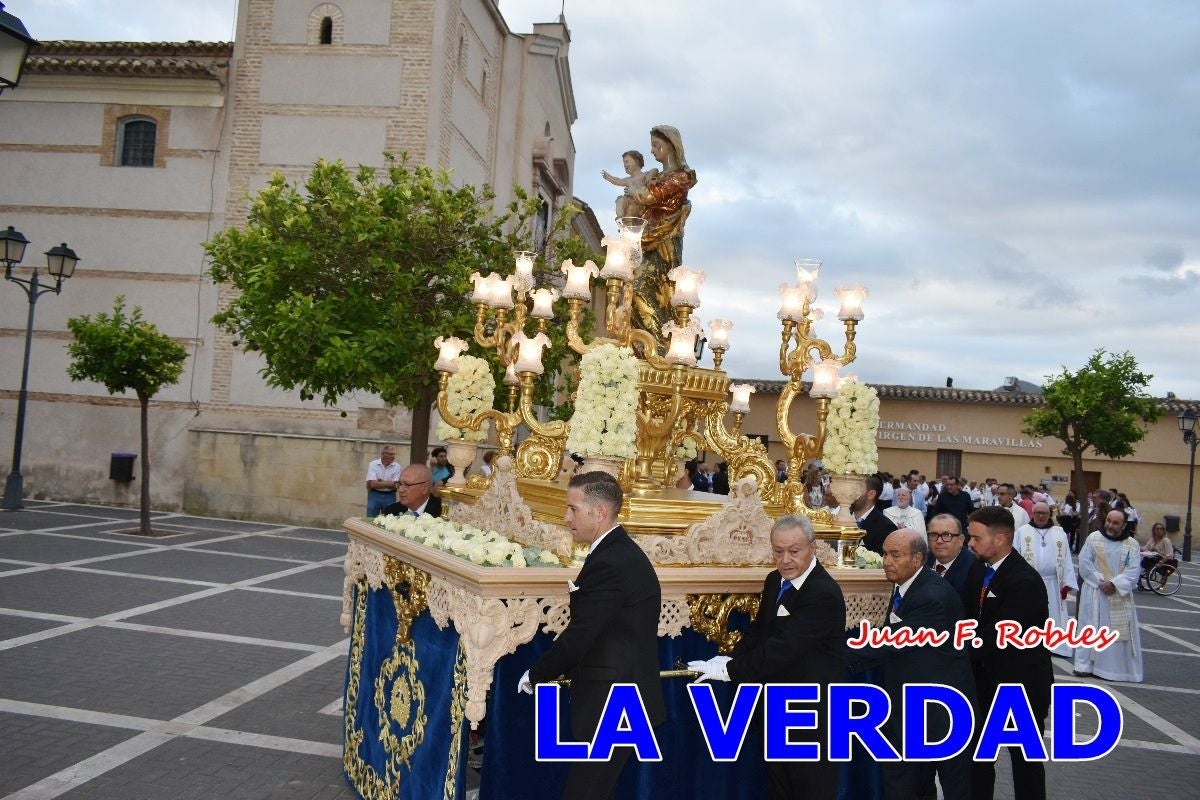 Imágenes del traslado de la Virgen de las Maravillas para abrir el Año Jubilar en Cehegín
