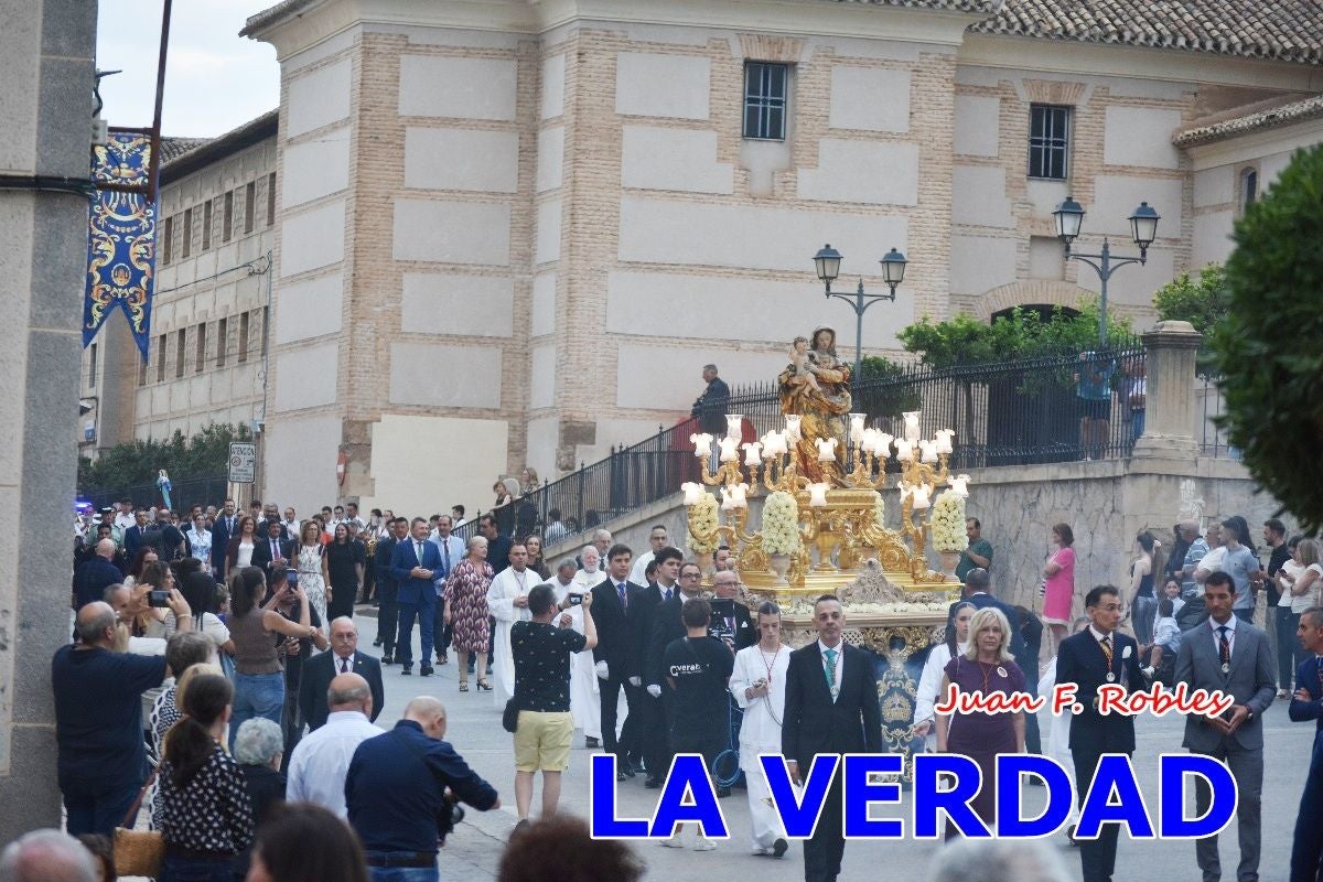 Imágenes del traslado de la Virgen de las Maravillas para abrir el Año Jubilar en Cehegín