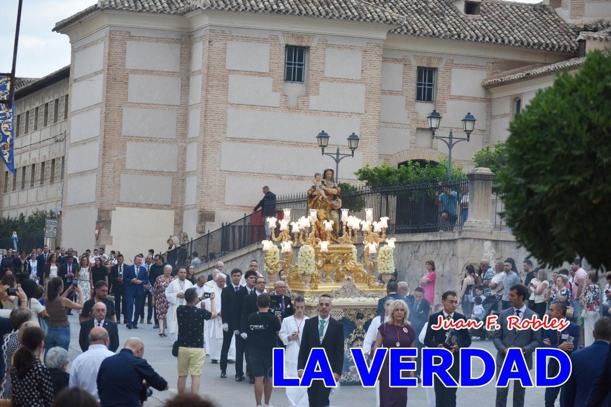 Imágenes del traslado de la Virgen de las Maravillas para abrir el Año Jubilar en Cehegín