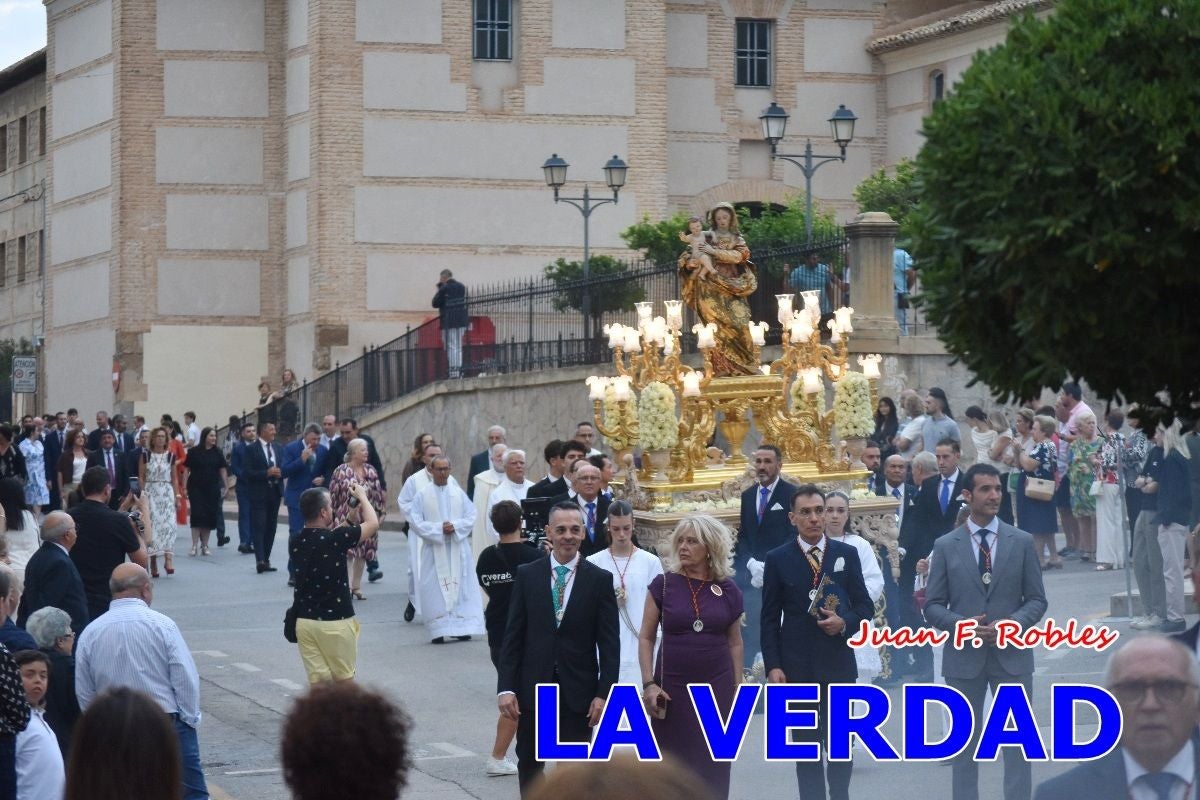 Imágenes del traslado de la Virgen de las Maravillas para abrir el Año Jubilar en Cehegín