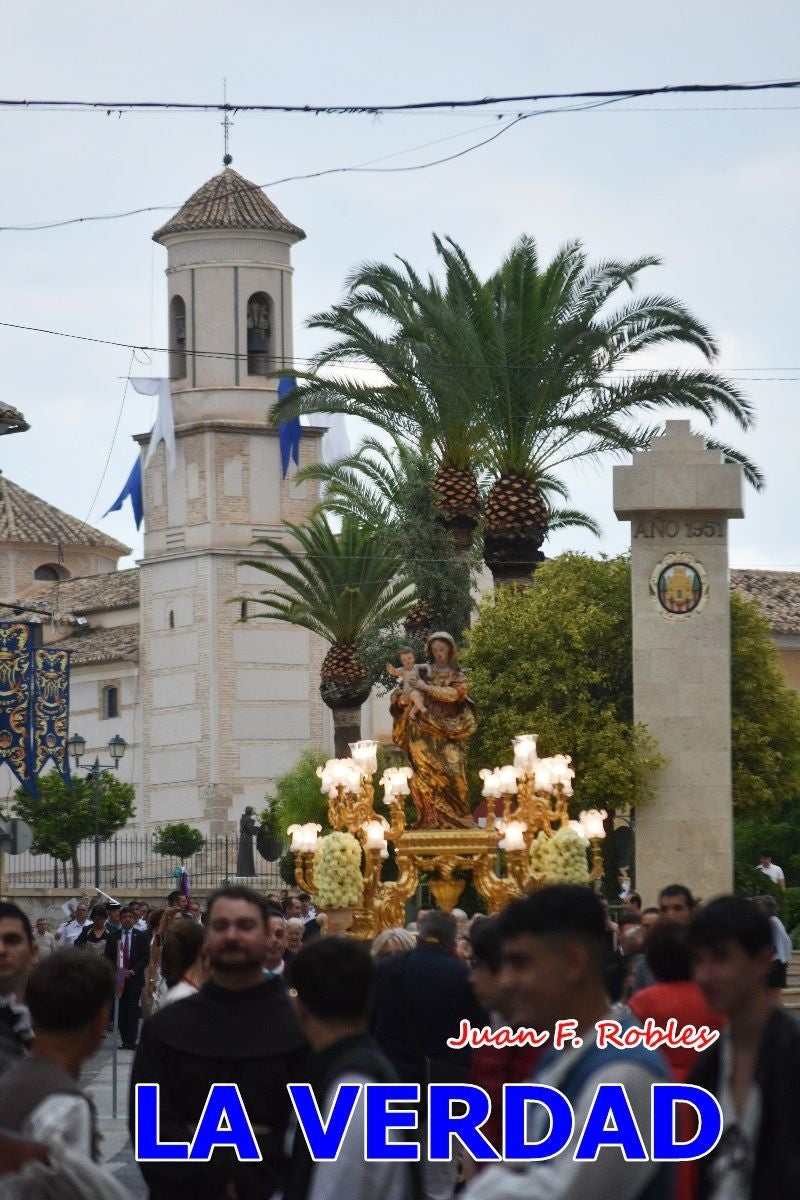 Imágenes del traslado de la Virgen de las Maravillas para abrir el Año Jubilar en Cehegín