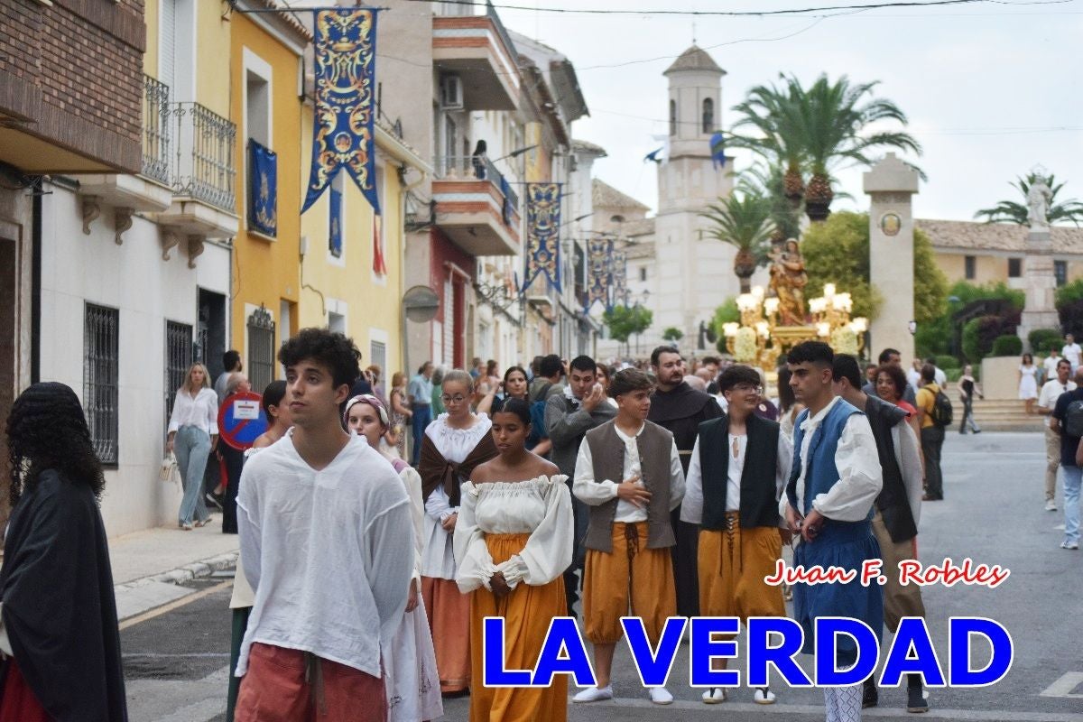 Imágenes del traslado de la Virgen de las Maravillas para abrir el Año Jubilar en Cehegín