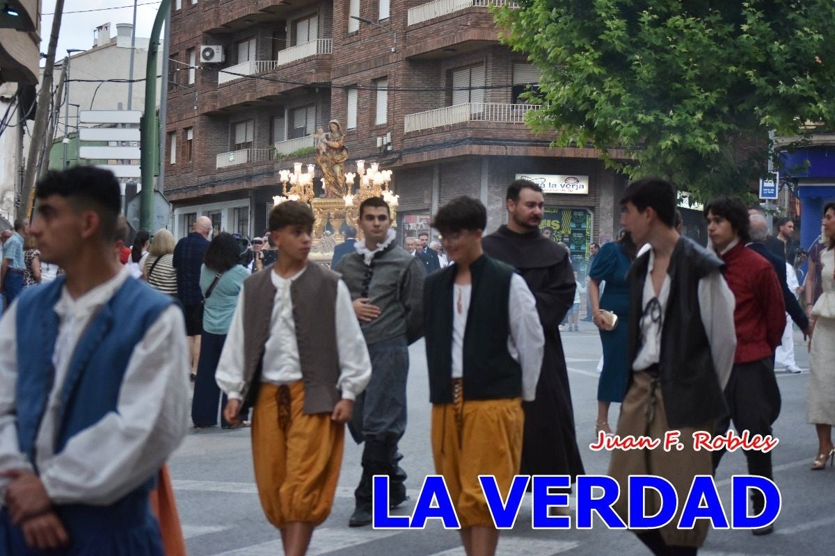 Imágenes del traslado de la Virgen de las Maravillas para abrir el Año Jubilar en Cehegín