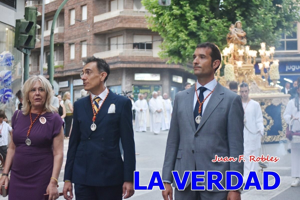 Imágenes del traslado de la Virgen de las Maravillas para abrir el Año Jubilar en Cehegín