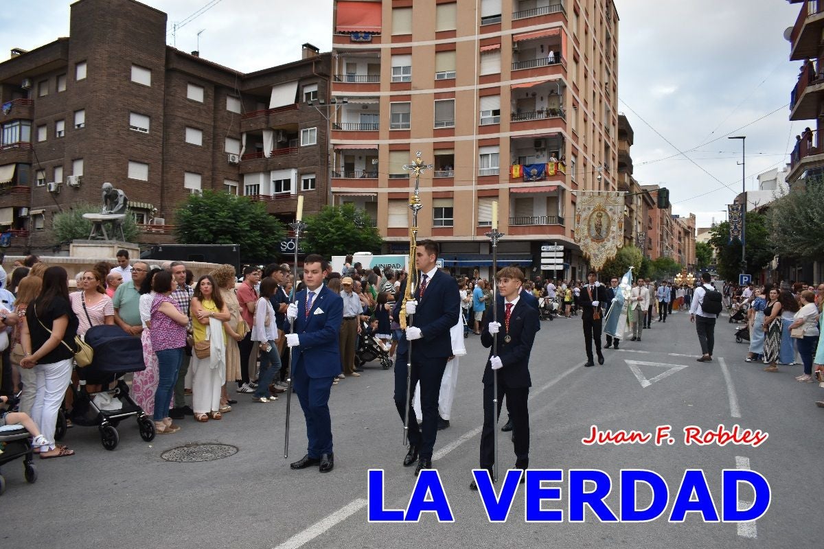 Imágenes del traslado de la Virgen de las Maravillas para abrir el Año Jubilar en Cehegín