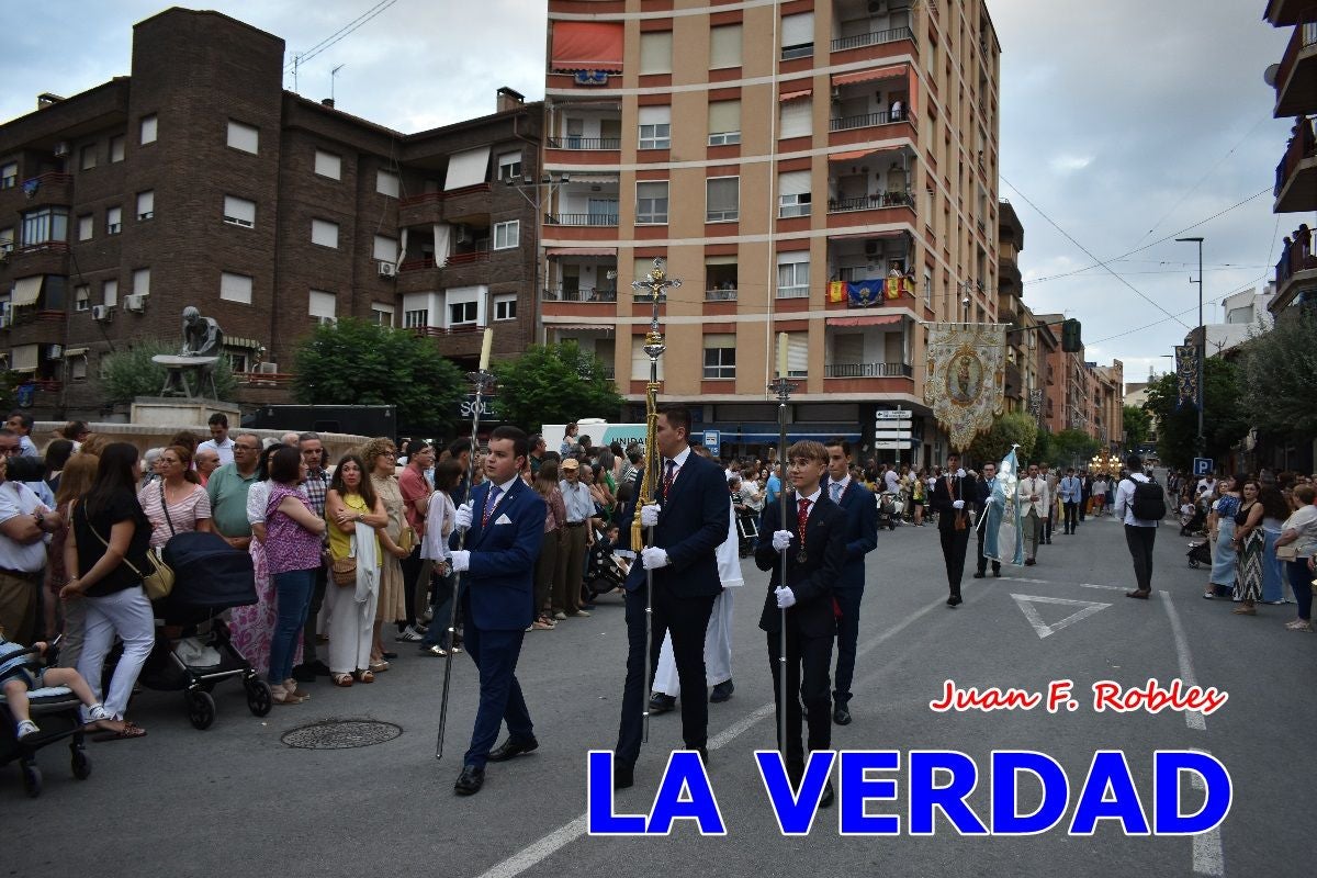 Imágenes del traslado de la Virgen de las Maravillas para abrir el Año Jubilar en Cehegín