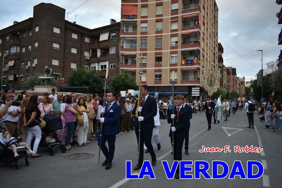 Imágenes del traslado de la Virgen de las Maravillas para abrir el Año Jubilar en Cehegín
