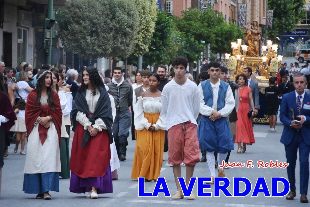 Imágenes del traslado de la Virgen de las Maravillas para abrir el Año Jubilar en Cehegín