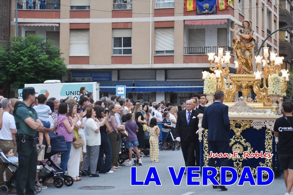 Imágenes del traslado de la Virgen de las Maravillas para abrir el Año Jubilar en Cehegín