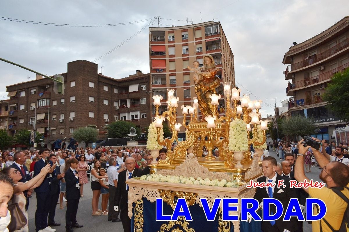 Imágenes del traslado de la Virgen de las Maravillas para abrir el Año Jubilar en Cehegín
