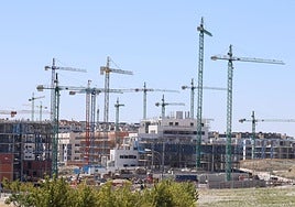 Viviendas en construcción, en una imagen de archivo.