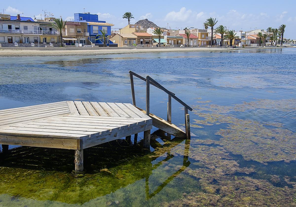 Estado del Mar Menor, a principios de julio.