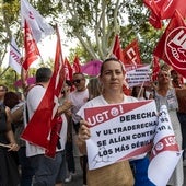 Una imagen de la protesta en la Asamblea el día que se aprobaron los Presupuestos de 2025, en la que participaron las organizaciones sindicales