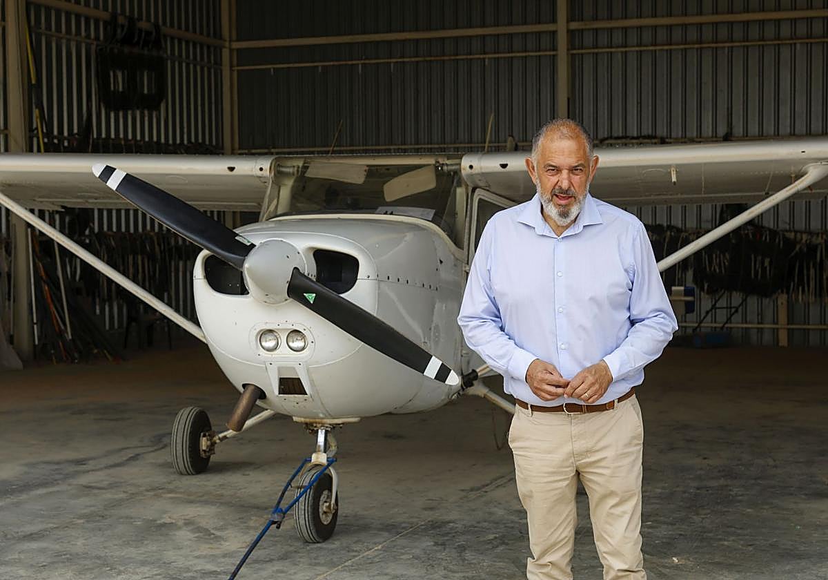 Lucas Jiménez durante la presentación de la campaña 'No al recorte del Trasvase Tajo-Segura' el pasado dia 11.