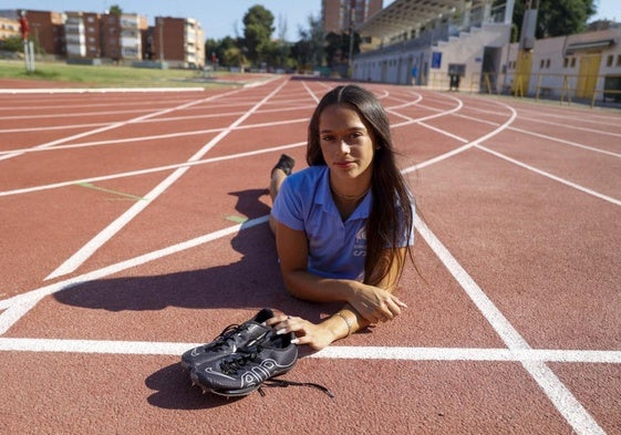 Estrella Santoyo, este mes en la pista de Cartagena.