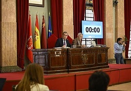 El Pleno del Ayuntamiento de Murcia, este jueves.