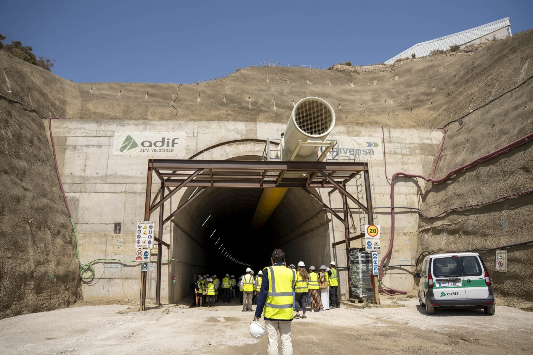 La semana pasada se caló el túnel de Viator (Almería), una de las grandes infraestructuras de la línea con Murcia.