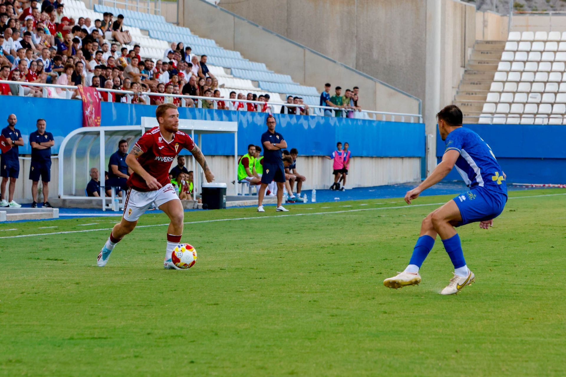 El Real Murcia gana el VII Trofeo Alcalde de Lorca al imponerse al Lorca Deportiva, en imágenes