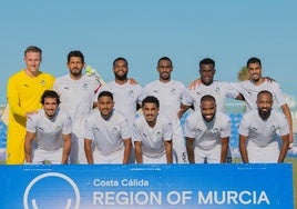 Once inicial del Neom saudí en el partido amistoso que disputó en Pinatar Arena contra el Levante.