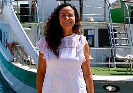 Juani Ponce, en el puerto de Águilas.