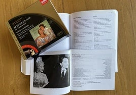 Libro y disco de la ópera El caballero de la rosa.