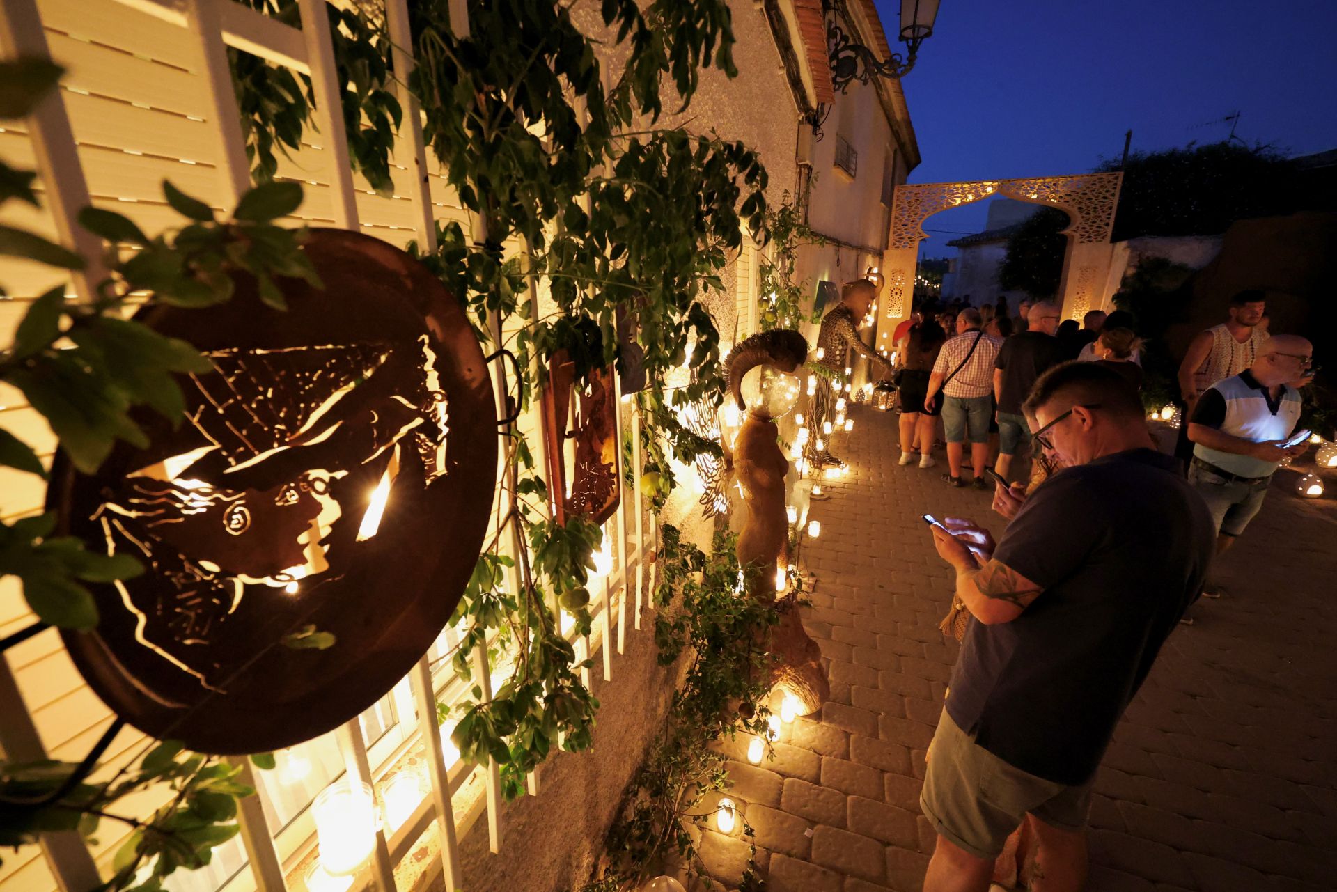 En imágenes, la Noche en Vela de Aledo