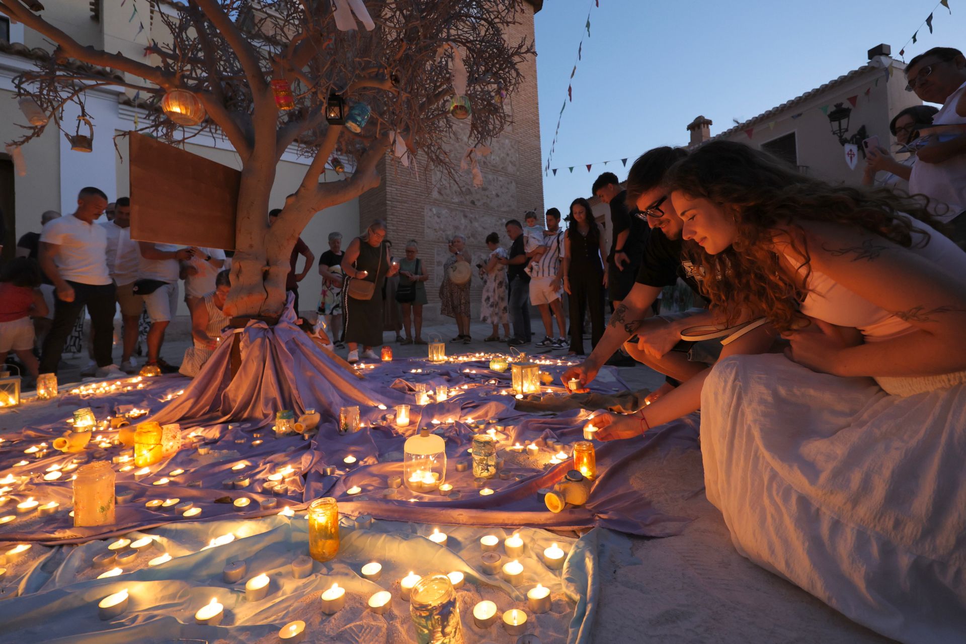 En imágenes, la Noche en Vela de Aledo