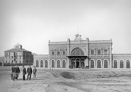 Construcción de la Estación de Tren de Cartagena.