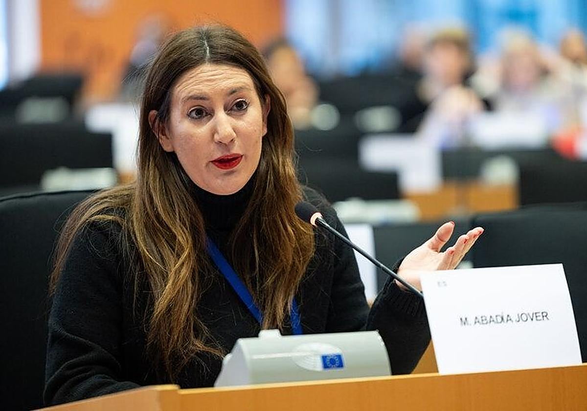 Maravillas Abadía, este sábado.