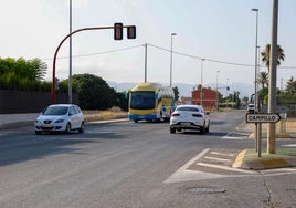 La carretera de Águilas en el tramo que se someterá a las obras.