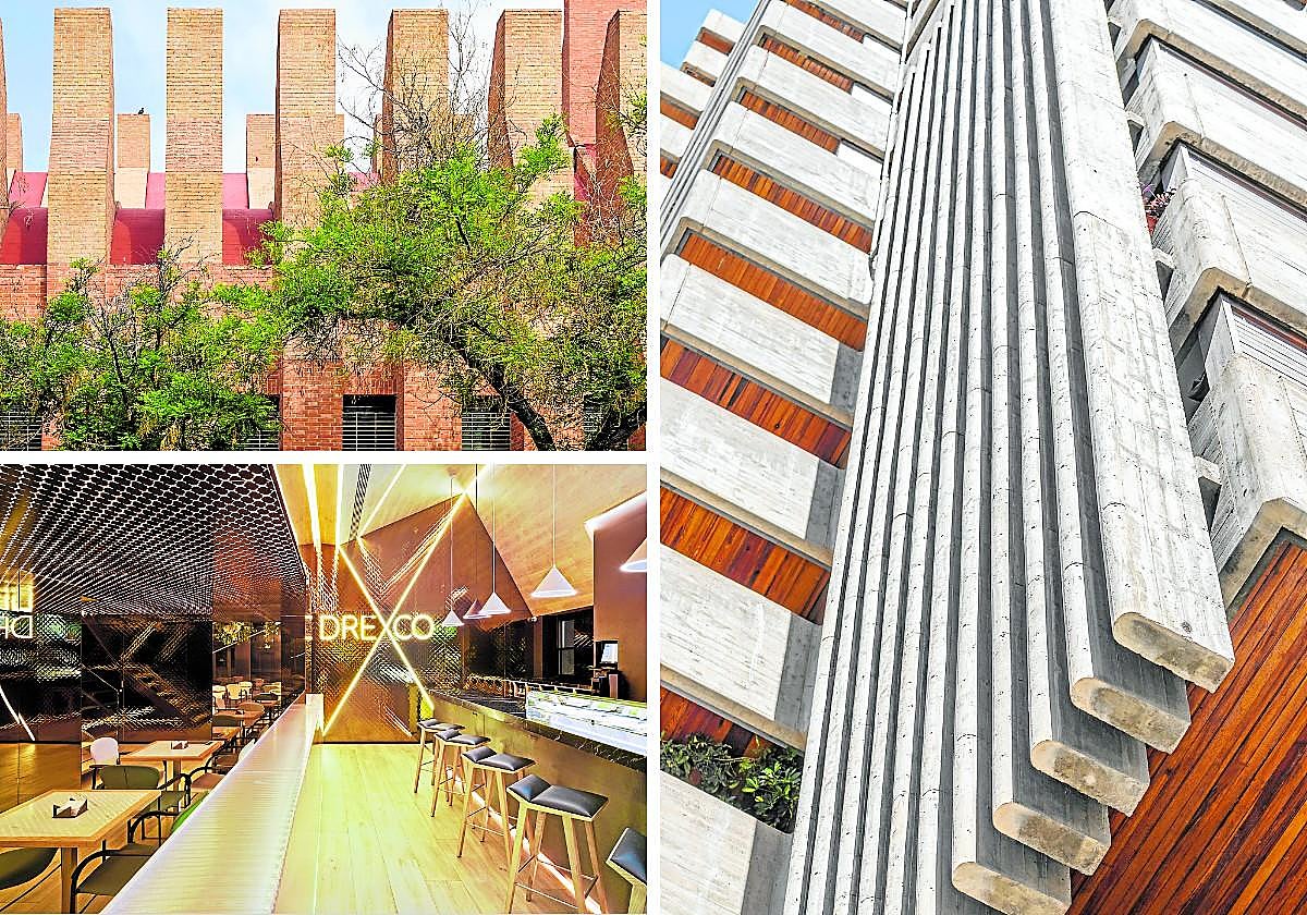 Parroquia de San Francisco Javier, Restaurante Nuevo Drexco y Edificio Hispania.