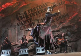 Un momento de la última semifinal, celebrada este viernes, en la Catedral del Cante.