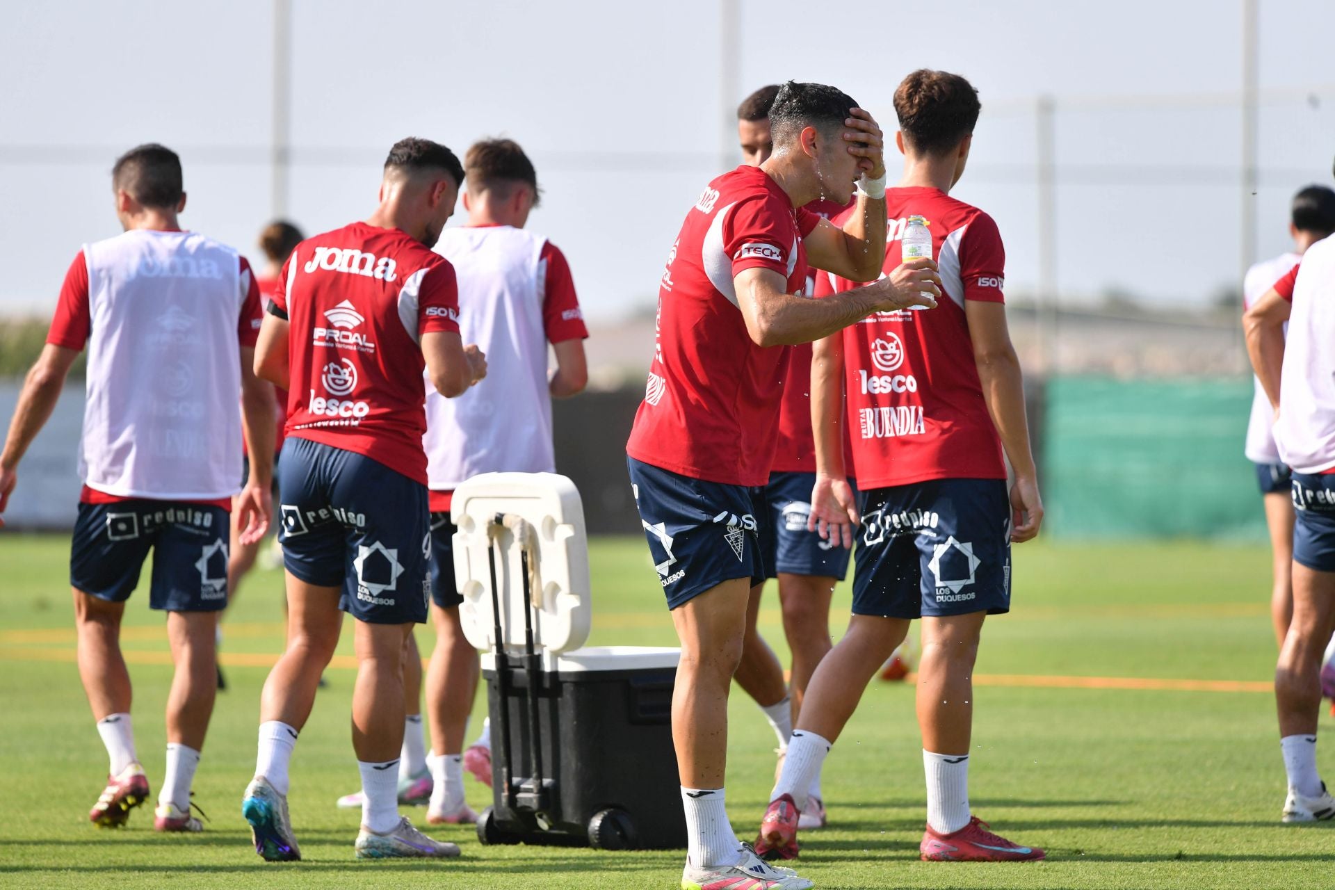 El entrenamiento del Real Murcia, en imágenes