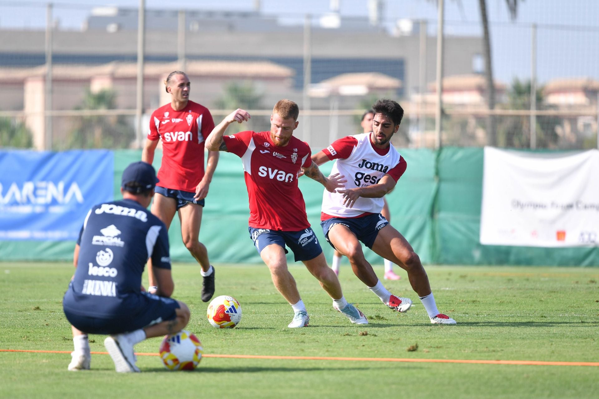 El entrenamiento del Real Murcia, en imágenes
