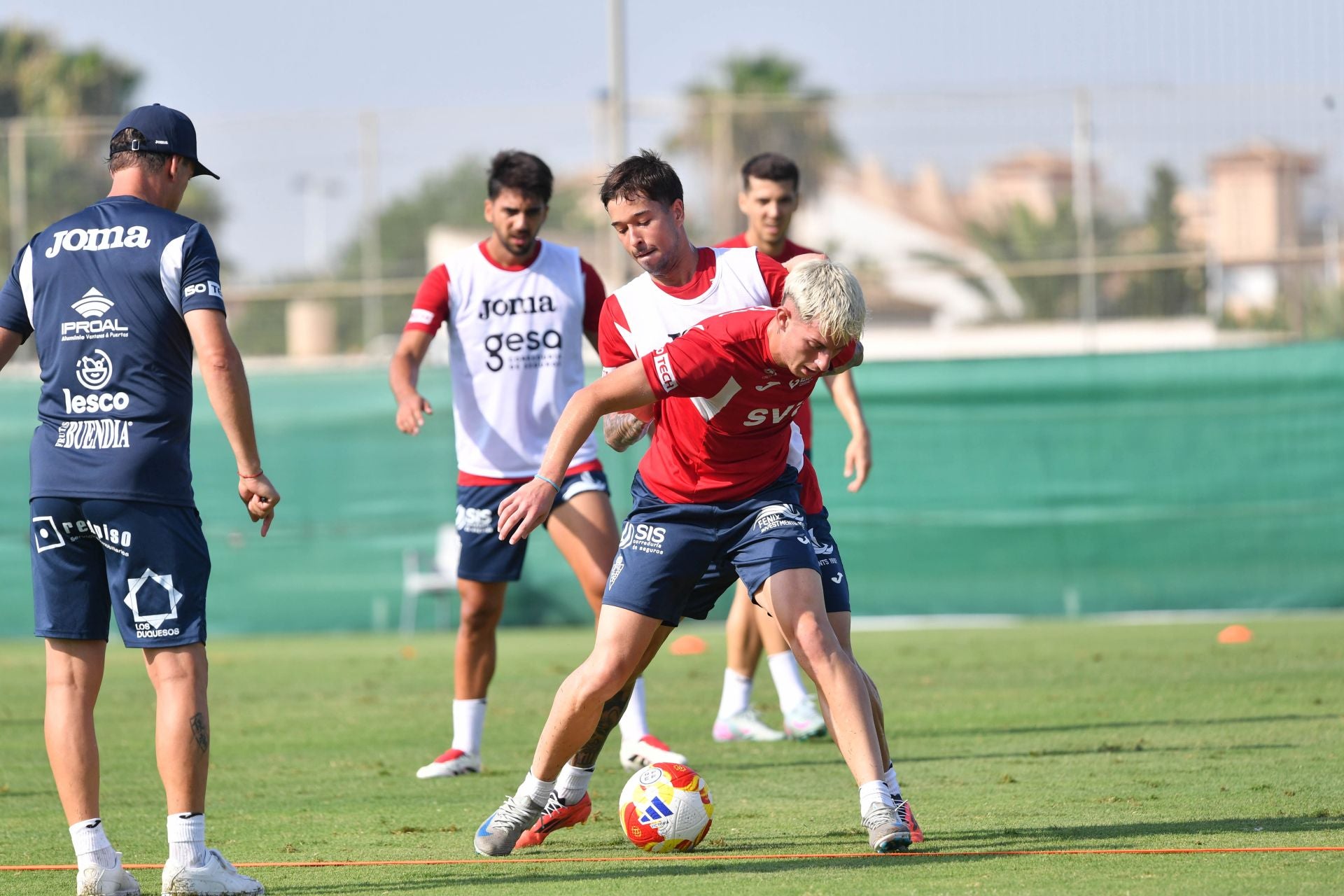 El entrenamiento del Real Murcia, en imágenes