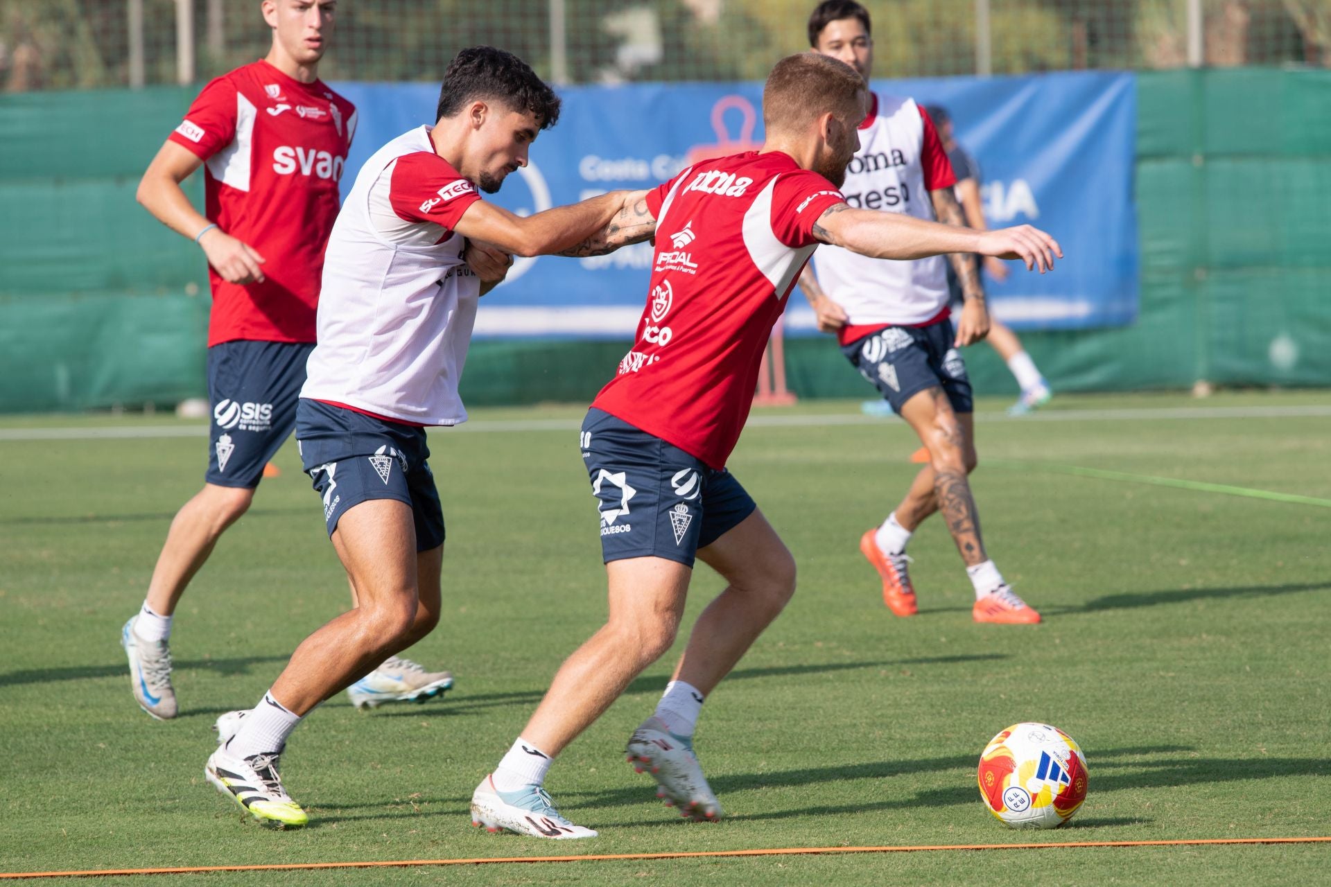 El entrenamiento del Real Murcia, en imágenes