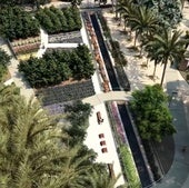Recreación de la acequia en el proyecto del Parque Metropolitano Oeste.