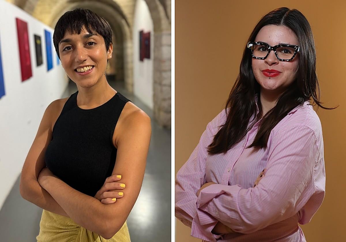 María Rodríguez (izq), expresidenta del Foro Europeo de la Juventud, y Caridad Alarcón, vicepresidenta de Internacionalización del CEUM.