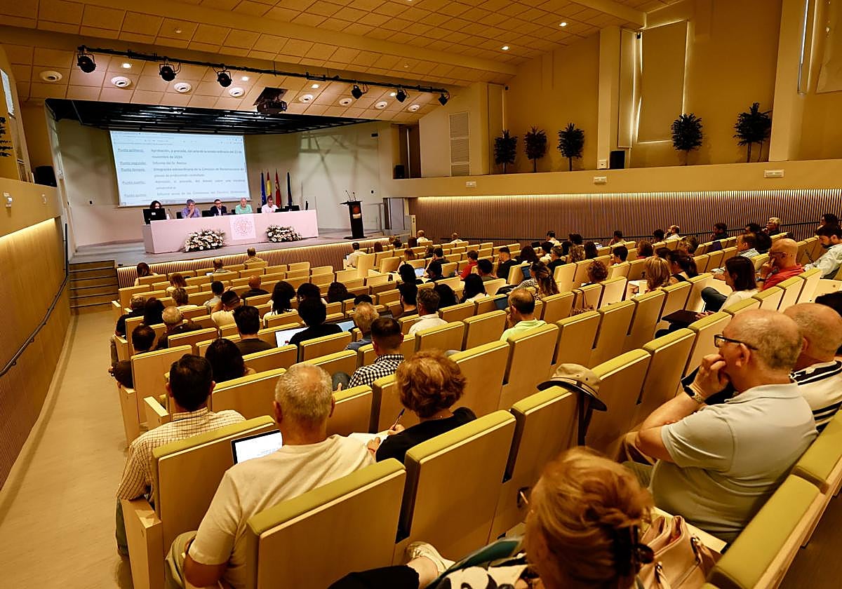 Claustro de la Universidad de Murcia, celebrado el pasado mes de junio.