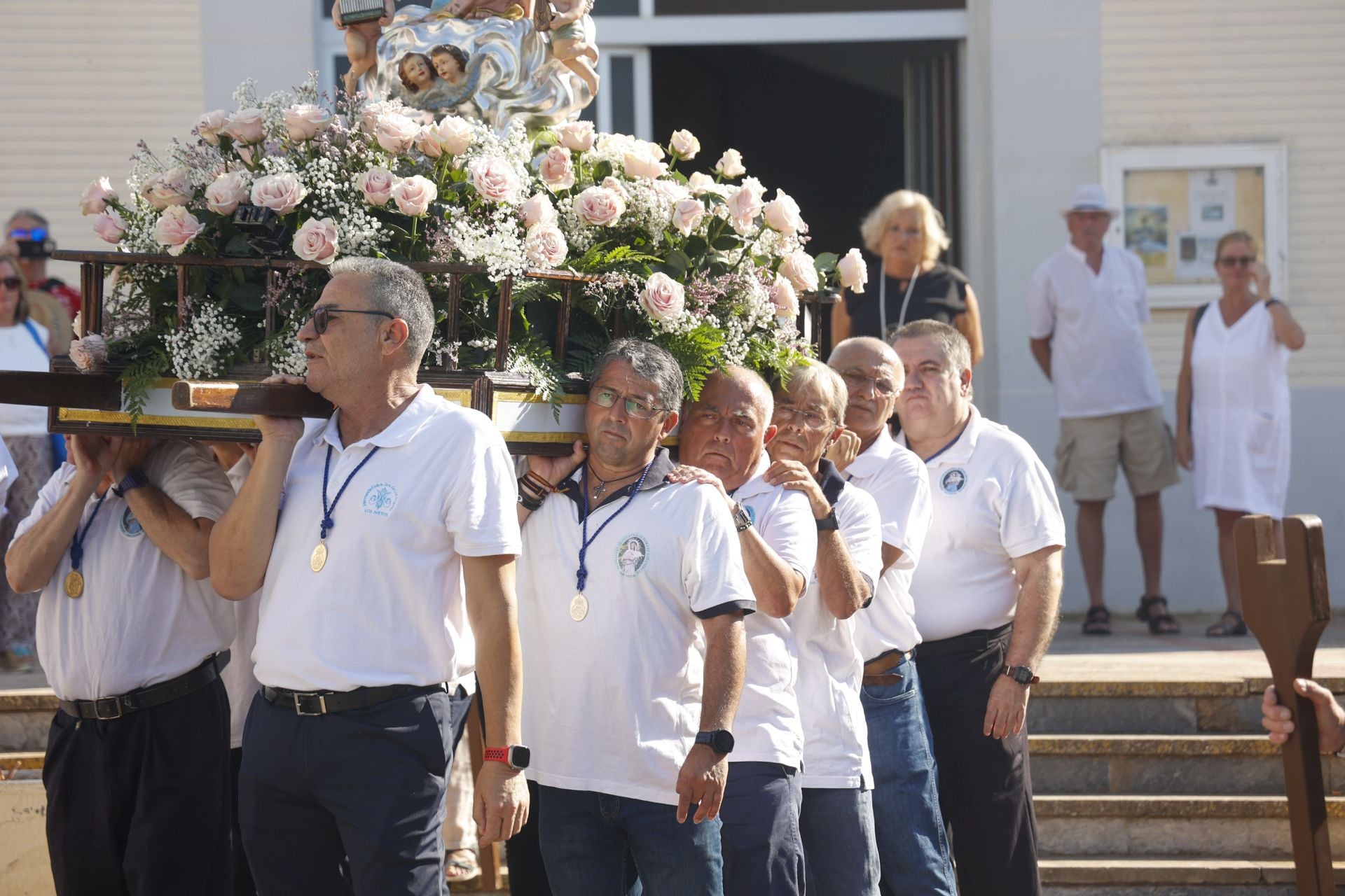 En imágenes, procesiones de la Virgen de La Asunción en Los Alcázares, Cabo de Palos y Los Nietos