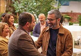 Mario Pérez Cervera junto a Francisco Lucas en un acto celebrado tras las primarias.