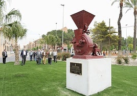 Inauguración delmonumento alpimentón de Espinardo.
