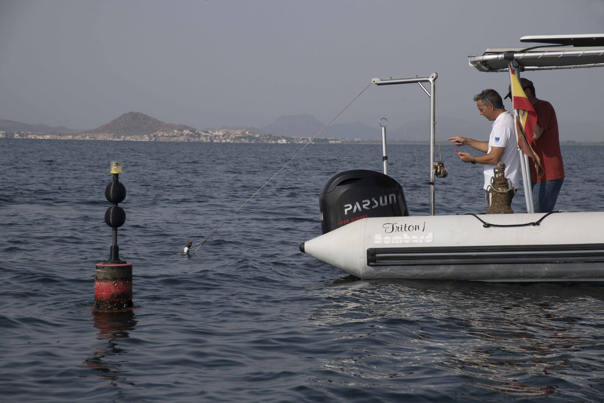 La red de sensores de medición del estado del Mar Menor, en imágenes