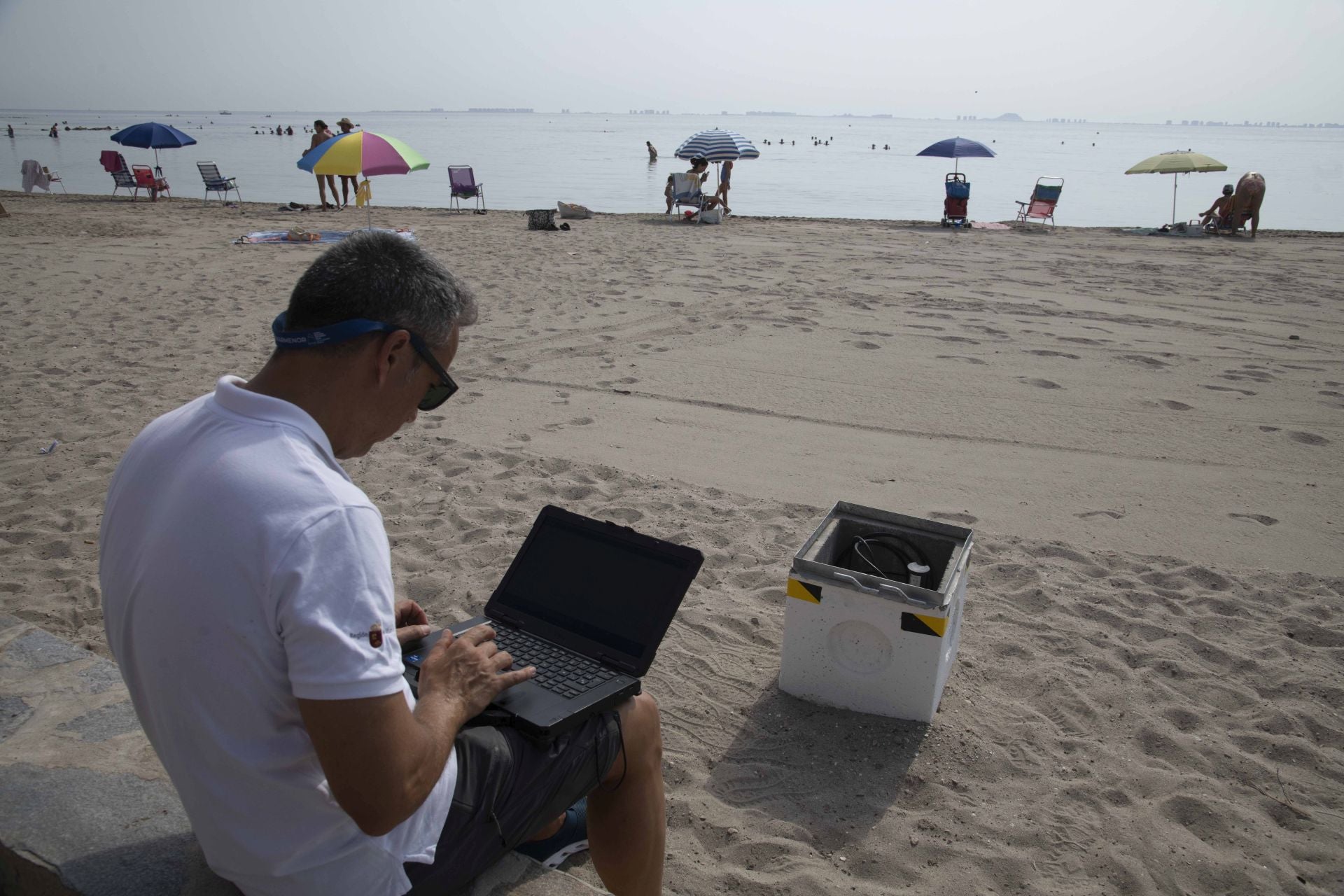 La red de sensores de medición del estado del Mar Menor, en imágenes