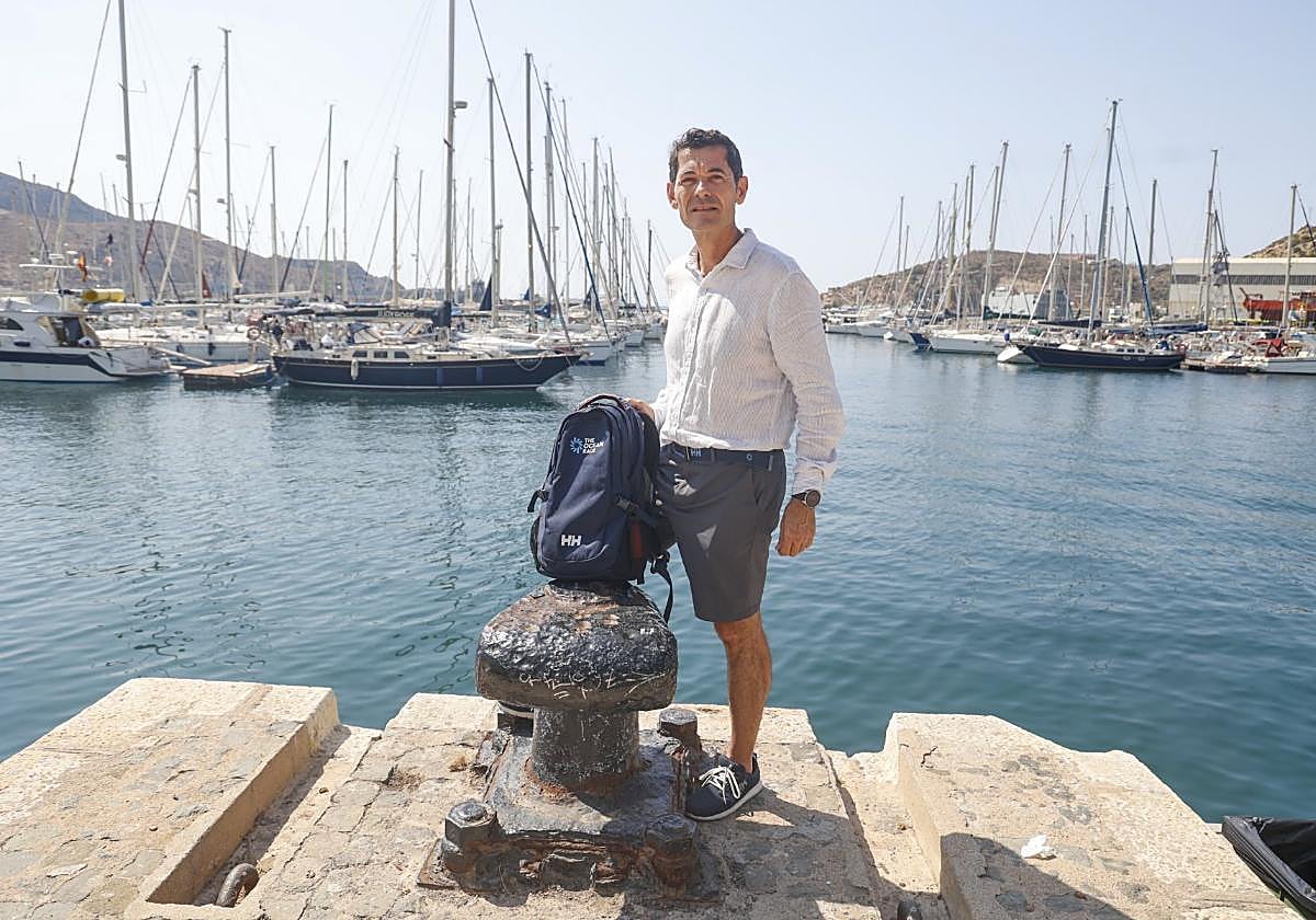 Patricio Rosas, la semana pasada, fotografiado en el puerto de Cartagena.
