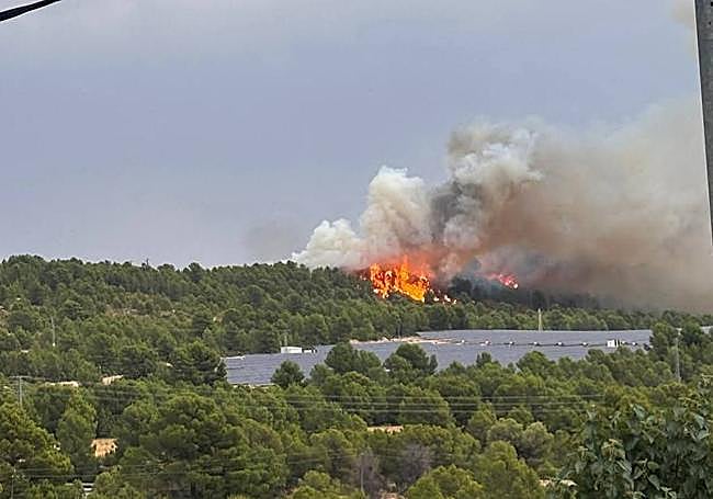 Incendio entre Caravaca y Moratalla.