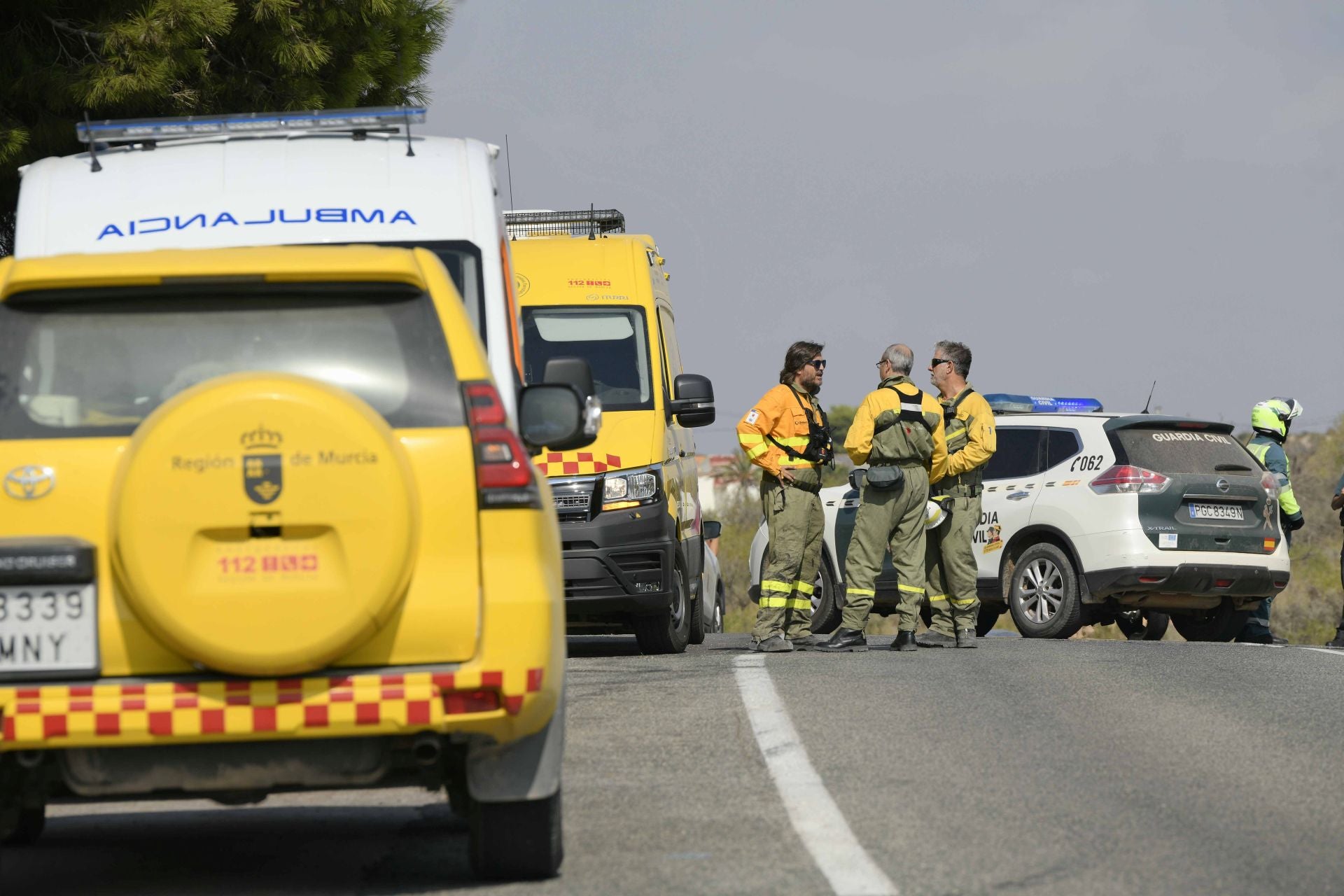 Las imágenes del incendio del Cedacero en Cartagena
